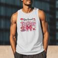 HUGvyn One Loved Teacher Valentine Book Heart Reading Bow Men Tank Top