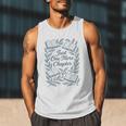 Just One More Chapter Blue Book Lover Reading Quote Men Tank Top