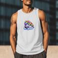 Just One More Chapter Bookish Book Unicorn Reading Book Men Tank Top
