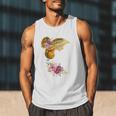 And Into The Library She Goes Book Lover Reading Bookworm Men Tank Top