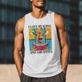 Love Reading And Giraffes Cute Giraffe Reading Book Lovers Men Tank Top Love Reading And Giraffes Cute Giraffe Reading Book Lovers Men Tank Top