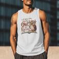 If You Need Me Owl Be Reading Book Lover Students Men Tank Top