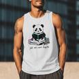 Panda Reading Chapter Books Men Tank Top Panda Reading Chapter Books Men Tank Top