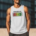 Powered By Books Bookworm Librarian Reading Men Tank Top