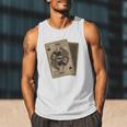 Queen Of Books Playing Card Aesthetic For Book Lovers Premium Tri-Blend Men Tank Top