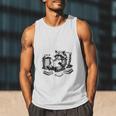 Raccoon Reading A Book Vintage Trash Reader Men Tank Top