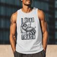 Racoon Reading Spicy Smutty Book Booktok I Read Trashy Books Men Tank Top