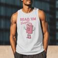 Read 'Em Western Cowgirl Retro Groovy Reading Books Men Tank Top Read 'Em Western Cowgirl Retro Groovy Reading Books Men Tank Top