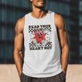 Read Your Heart Out Teacher Valentines Book Lover Men Tank Top