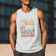 Read And Think About Prayer Faith & Book Lover Premium Men Tank Top