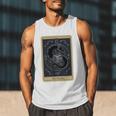 The Reader Tarot Card Mystic Dragon Book Magic Men Tank Top