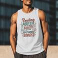 Reading Auntie Book Lover For Bookworm Aunt Men Tank Top