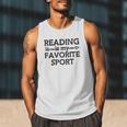 Reading Is My Favorite Sport Bookish Book-Club Bookworm Men Tank Top