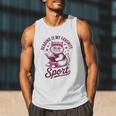 Reading Is My Favorite Sport Cat And Book Lover Women Men Tank Top