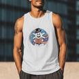 Reading Is Snow Much Fun Snowflake Top Hat Book Fan Winter Men Tank Top