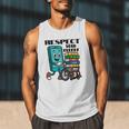 Respect Elders Cellphone Pushing Books In a Wheelchair Men Tank Top Respect Elders Cellphone Pushing Books In a Wheelchair Men Tank Top