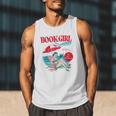 Retro Book Girl Summer For Women Beach Reading Men Tank Top