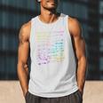 Return To Library Card Book Due Date Bookish Rainbow Reading Men Tank Top