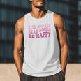 Ride Horses Read Books Be Happy Groovy Book Horse Premium Men Tank Top