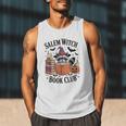 Salem WItch Book Club Halloween Raccoon Witch Reading Book Men Tank Top Salem WItch Book Club Halloween Raccoon Witch Reading Book Men Tank Top