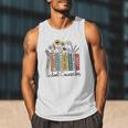 School Counselor Wildflower Book School Counseling Life Men Tank Top