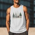 Seasons Readings Christmas Tree Book Lover Men Tank Top
