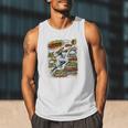 Softball Outfielder Best Traits Brave Retro Comic Book Art Premium Tri-Blend Men Tank Top Softball Outfielder Best Traits Brave Retro Comic Book Art Premium Tri-Blend Men Tank Top