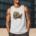 Sulcata Tortoise Reading A Book Men Tank Top Sulcata Tortoise Reading A Book Men Tank Top