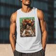 History Month Black Afro Girl Women Book Lovers Floral Men Tank Top