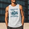 I Tried To Form A Gang But It Turned Into A Book-Club Reader Premium Tri-Blend Men Tank Top I Tried To Form A Gang But It Turned Into A Book-Club Reader Premium Tri-Blend Men Tank Top