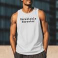 Unreliable Narrator Writer Literary Book Author Bookworm Men Tank Top