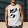 Vintage Coffee Books Dogs Naps Retro Men Tank Top Vintage Coffee Books Dogs Naps Retro Men Tank Top