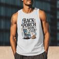 Vintage Reader Author Country Aesthetic Back Porch Book Club Men Tank Top