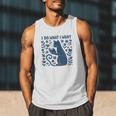 I Do What I Want Cat Reading Book Boho Flowers Vintage Men Tank Top