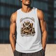 Wise Owl Reading Books Men Tank Top