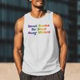 Women's Read Books Be Kind Stay Weird Book Lover Rainbow Men Tank Top