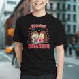 100 Days Smarter Shirt Cute Hedgehog Love Books School Tee Graphic Youth
