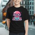 Adorable Book Lover Octopus With Reading Glasses Cute Graphic Youth Adorable Book Lover Octopus With Reading Glasses Cute Graphic Youth