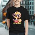 Adorable Book Lover Ostrich With Reading Glasses Cute Graphic Youth