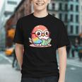 Adorable Book Lover Parrot With Reading Glasses Cute Graphic Youth