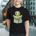 Adorable Turtle Reading Books Graphic Youth
