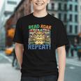 Animals Read Reading Book Library First Day Of School Kids Graphic Youth