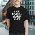Anti Social Book Club Book Lover Reading Bookworm Reader Graphic Youth Anti Social Book Club Book Lover Reading Bookworm Reader Graphic Youth