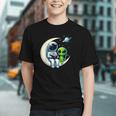Astronaut Reading Book To Alien Shirt Moon Space Lover Kids Graphic Youth Astronaut Reading Book To Alien Shirt Moon Space Lover Kids Graphic Youth
