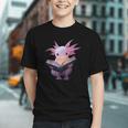 Axolotl Bookworm Reading Book Kawaii Graphic Graphic Youth