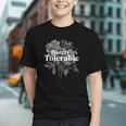 Barely Tolerable Shirt Floral Book Lover Quote Bookish Graphic Youth