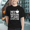 Book Coffee Dog Book My Needs Are Simple Men Women Kids Graphic Youth Book Coffee Dog Book My Needs Are Simple Men Women Kids Graphic Youth