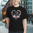 Book Lover Heart Shaped Reading Art Bookworm Graphic Youth