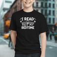 Book Lover Reading Bookish Floral I Read Past My Bedtime Graphic Youth