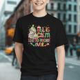 Book Tree All Is Calm Said No Teacher Ever Christmas Graphic Youth